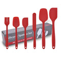 Hot Kitchen Baking Crema Spatula Brush Colorful 6 Piece Premium Best Silicone Spatula Scraper Set