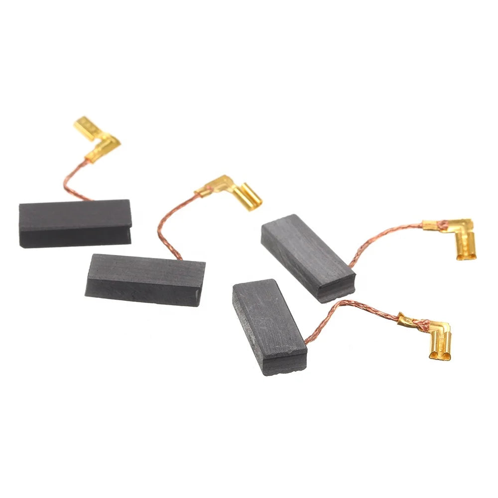 10 PCS Mini Black Carbon Motor Brushes with 25mm Spring Copper Core Replacement Spare Parts for Generic Electric Drill