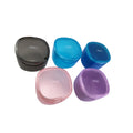Denture Bath Box Artificial Tooth Case Orthodontic Retainer Case With Hanging Net Container Cleaning False Teeth Storage Box