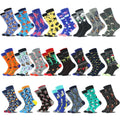 Whale Fashion Happiness Socks Custom Made Colorful Cotton Bamboo Fancyed Cool Bright Colored Business Mens Dress Socks for Men