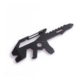 OEM Stainless Steel Portable EDC Mini Card Gun Style Pocket Camping Wrench Multitool Keychain 9 1 Includes Screwdriver Outdoor