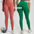 Janya Women's Sportswear Gym Fitness Leggings High Waist Yoga Leggings for Adults with Back Zip Pocket & Side Pockets