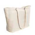 Customizable Logo Eco-Friendly Canvas Shopping Bag with Breathable Jute Handles  Material