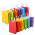 KM 12*6*15cm Custom Branded Kraft Paper Shopper Tote Bag Printed With Your Logo