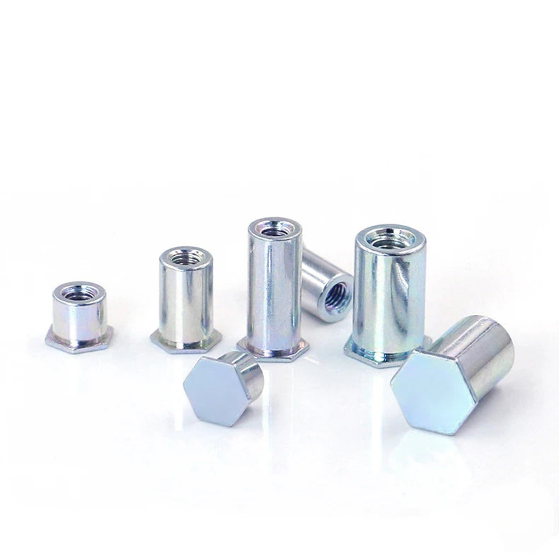BSO M2 M2.5 Blind Thread Standoffs Carbon Steel Zinc Plated Press Riveting Stud Press Riveting Standoffs