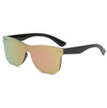 New Promotion Custom Vintage Rimless Men Reflective Lens Silver Mirror Sunglasses Women Oculos Sol Femini