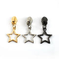 Deepeel ZT204 5# Garment Sewing Accessories Star Shaped Zipper Puller for Nylon Zipper Slider