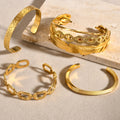 Fashion Jewelry 18k Gold Plated Anti Tarnish Stainless Steel Devil Eye Bracelets for Women