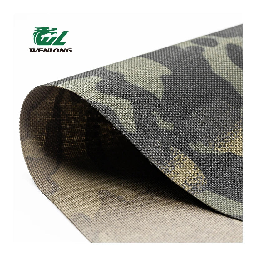 RTS 1000D Hot Sale Black CP Waterproof Camouflage Cordura Pu Coated Woven Fabric for Tactical Vest