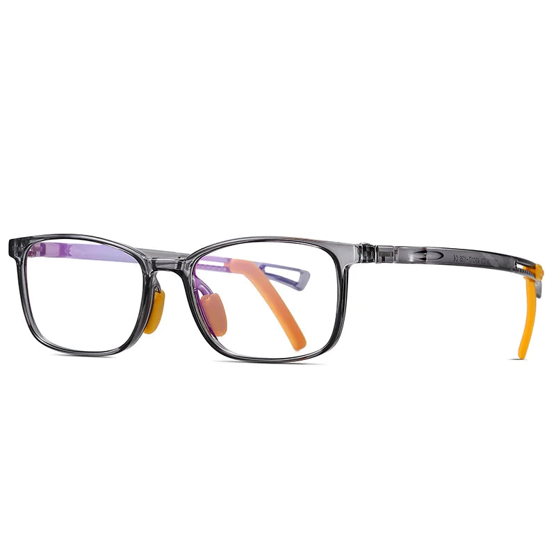 Ultra Light TR90 Glasses Frames for Kids Computer Eyeglasses Adjustable Temple Children Glasses Anti Blue Ray