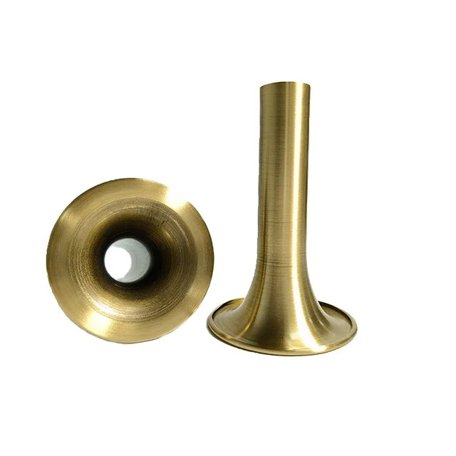 OEM Metal Spinning Lampshade Brass Painting CNC Spinning Brass Horn Lampshade