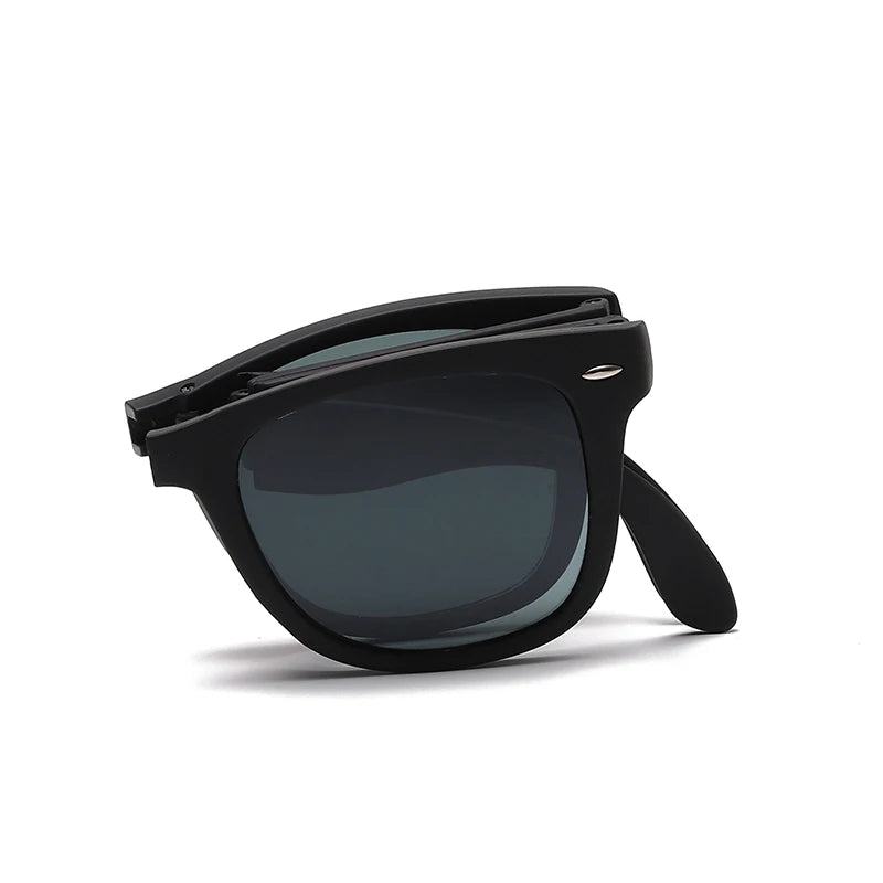 9321 Sunglasses Foldable Square Frame for Women Korean Style Driving UV400 Polarized Europe and America Trend Retro Sun Glass