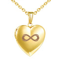 Stainless Steel Heart Locket Pendant Necklace Heart Photo Locket Charm for Women