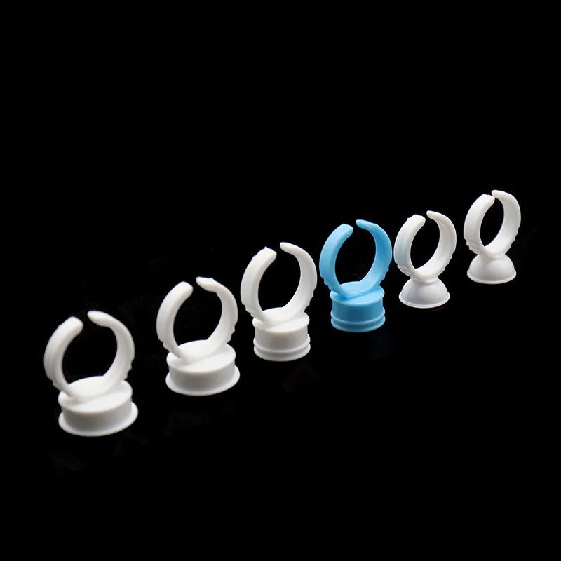 Wholesale Supply High Quality Disposable Eyelash Extensions Plastic Lash Glue Ring Pallet Cup