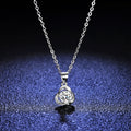 Fine Jewelry for Ladies Fashionable Flower Diamond Pendant Necklace Pure S925 Sterling Silver VVS1 Moissanite Stone