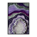 Hotel Decor Resin Painting Aluminum Alloy Grey Frame Painting Paints Liquid Epoxy Crystal Abstract Wall Art