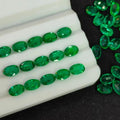 Oval Shape 3x2mm ~ 8x6mm Real Natural Emerald Loose Precious Gemstone for Jewelry Zambia / Columbia Natural Emerald