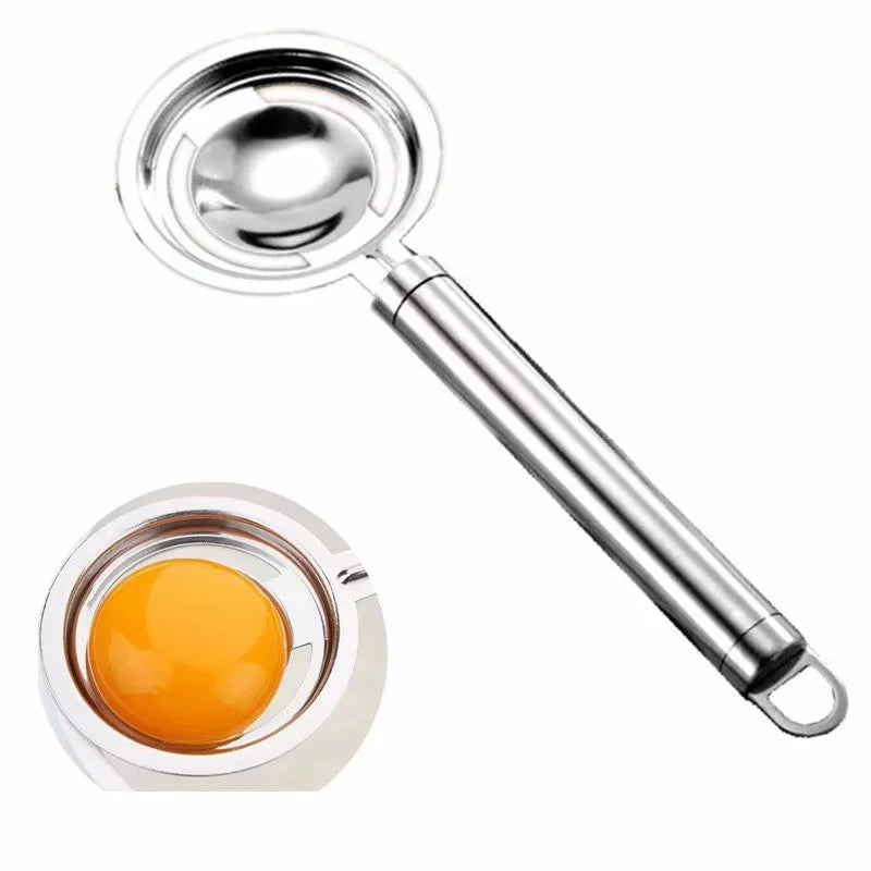 2021 Kitchen Gadget Stainless Steel Egg Separator & Egg Slicer Cooking Tool