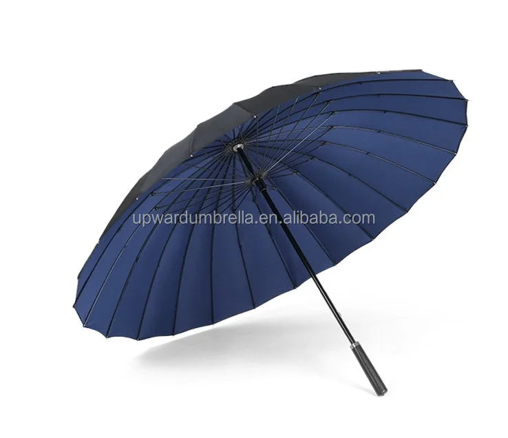 24 Rib Umbrella Double Layer Umbrella Manufacturer Customized Heavy Duty Business Golf Umbrella