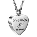 Bigger Ash Chamber Stainless Steel Heart Keepsake Memorial Locket Necklace Sister Brother Mother Pendant Urn Cremation for Ashes