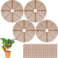 Plant Protectors From Animals Cuttable Flower Pot Cover Soil Cover for Indoor Plants Anti-rollover with Safety Stake
