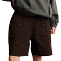 2024 Spring Summer Men's Casual Pants Trendy Brand American Loose Straight Double-Knee Yeast-Washed Shorts Overalls Quick Dry