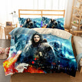 Throne Game Fan Gift Bed Sheet Set with Duvet Cover Bedsheets Bedding Set