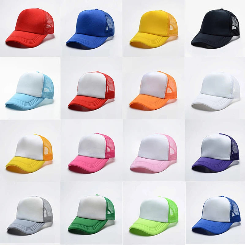 Nets Hats With Custom logo 5 Panel Cap Wholesale Foam Trucker Hat for Men