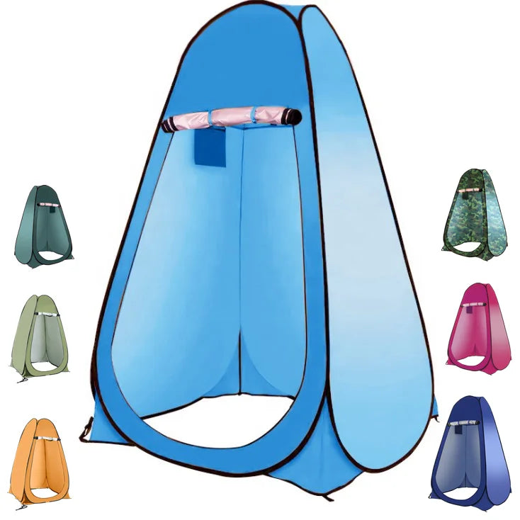 Automatic Pop-Up Camping Tent Portable Toilet Tent with Privacy Shower Room for Beach or Outdoor Use Easy Folding Dome Design