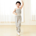 Girls Camisole Jumpsuit Elastic Waist Dance Sweat Rompers Children Jogging Warm-up Overalls Pants