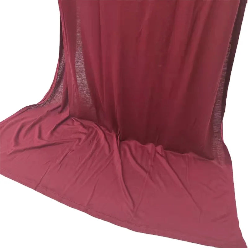 Popular Good Quality Long Jersey Cotton Breathable Skin-Friendly Stretch Hijab Scarf for Muslim Women