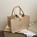 Colorful Felt Tote Bag for All Your Needs Reusable Foldable Ideal for Computer & Book Storage