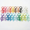PD618 Factory Hot Sale 30mm Metal Lobster Clasp Keychain Round Color DIY Key Rings