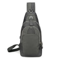 Wholesale Customized Logo Waterproof Anti-Theft Lightweight Fashionable Casual Men's Chest Bag Shoulder Bag Crossbody Bag Button