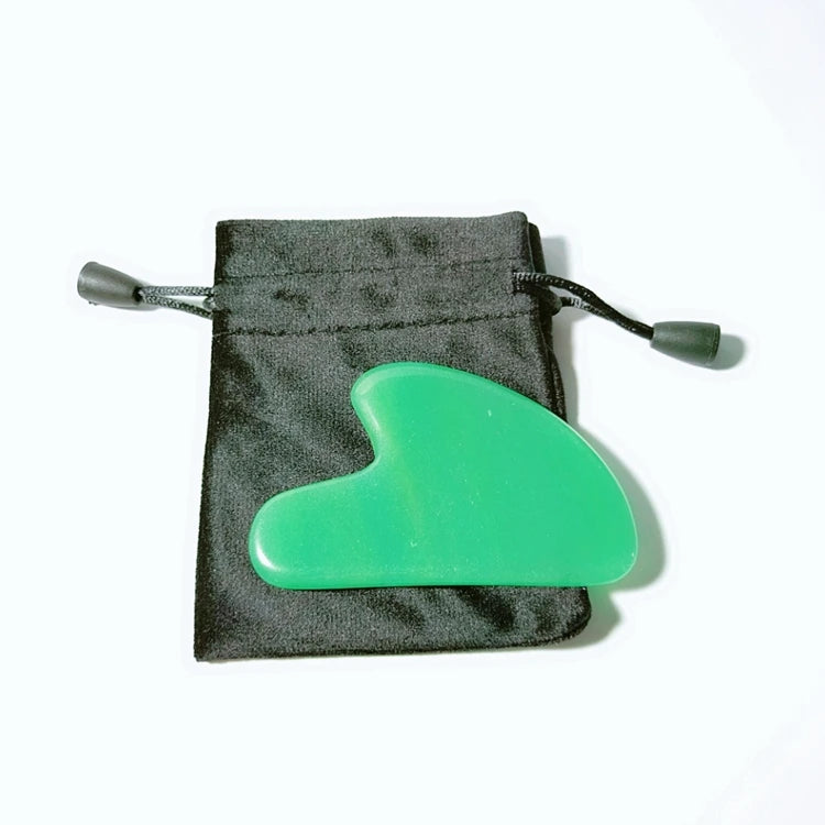 2026 Facial Massage Scraping Jade Gua Sha Green Aventurine Custom Gua Sha Tool