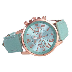 2024 Hot Selling New Brand Women's Fashion PU Leather Belt Watch Lady Girls Female Quartz Wrist Watches