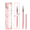 YALIXIN Custom Manicure Thin Paint Liner Acrylic Nail Art Brush Crimped Private Label OEM Metal Handle Kolinsky/Nylon Hair