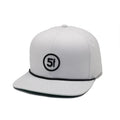 Manufacturer Custom Unisex Cotton 3D Embroidery Logo Rope Flat Brim Hat Snapback Cap