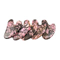 DIY Factory Price Natural Hand Made Rhodonite Heart Shape Gua Sha
