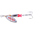 Wholesale SP155 7.5cm 7.2g Metal Spinner Baits Spoon Fishing Lures with Rotating Sequin