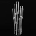 Shining Wedding Table Decoration 6 Arms Crystal Candle Holder Candlestick Glass Crystal Candelabra