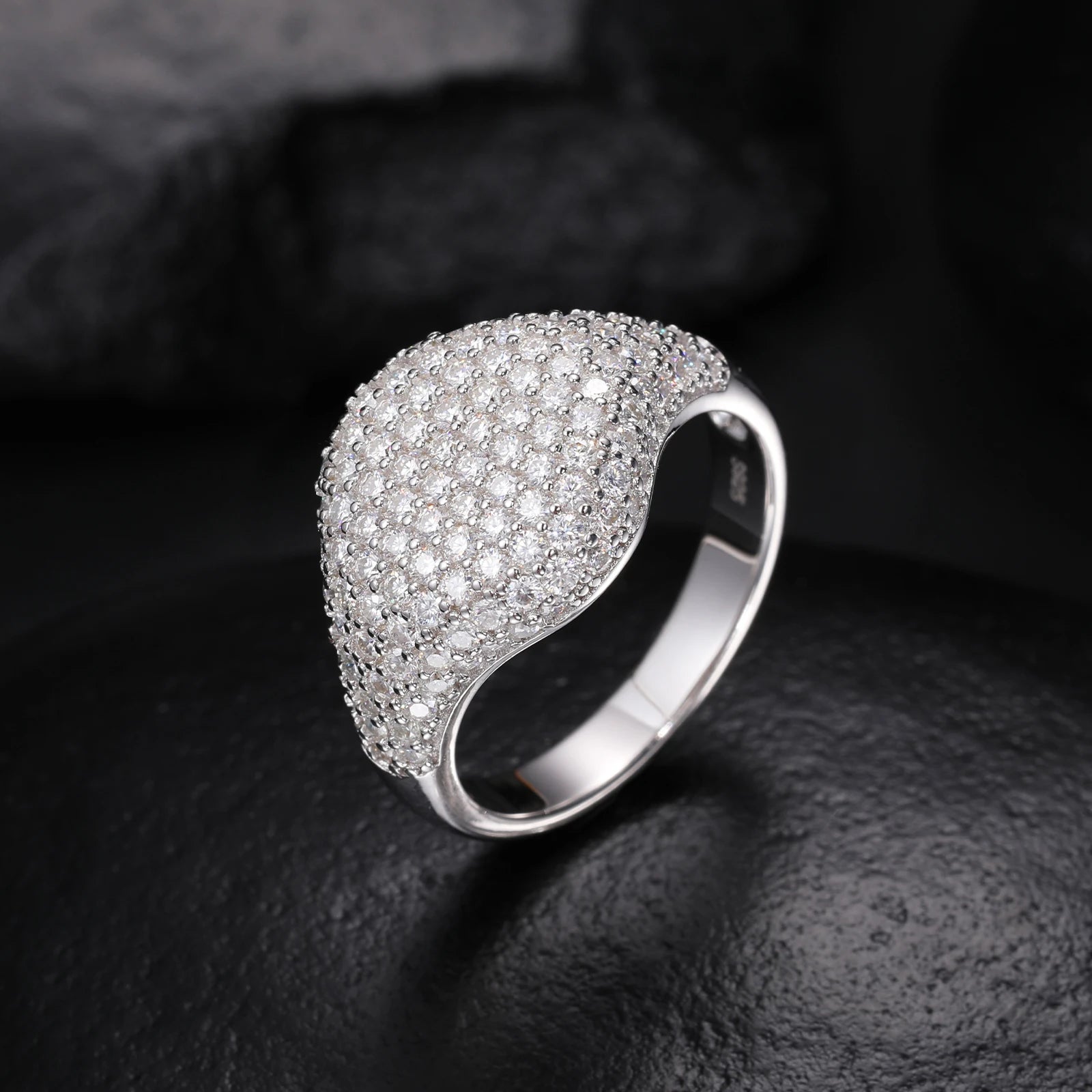 Factory-Made VVS1 D  Moissanite Silver Jewelry Rings GRA Certified with Pass Diamond Tester 925 Sterling Silver
