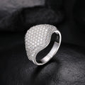 Factory-Made VVS1 D  Moissanite Silver Jewelry Rings GRA Certified with Pass Diamond Tester 925 Sterling Silver