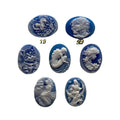 Large Size LG2230 Engraved Victoria Style Lady Portrait Loose Oval Agate Cameos Vintage Semi-Precious Gemstone Jewelry Making