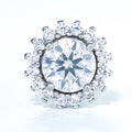 2024 Bulk Wholesale Small Vvs Creative Fashion Jewelry Ladies Cute 925 Sterling Silver Flower Moissanite Stud Earrings for Women