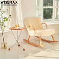 WISEMAX FURNITURE Living Room Furniture Modern Bed Side Table Small Metal Legs Wooden Top Sofa End Table Corner Coffee Table
