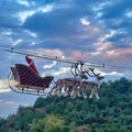 Worldwide Sales Christmas Decorations Customizable Santa Claus Sleigh Rides and Elk Christmas Light Shows