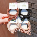 Wholesale 3PCS/Set Women Girls Scrunchies Polyester Elastic Hair Bands Ponytail Holder Rubber Bands Headband Hair Accessories