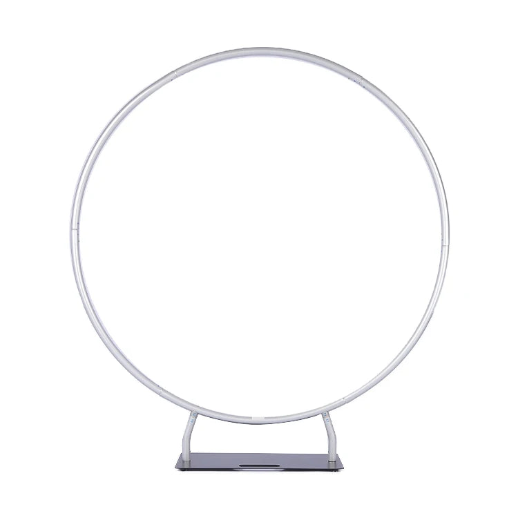 6FT Round Backdrop Stand with Aluminum Alloy Tube Display Rack for Party Event Wedding Decorations