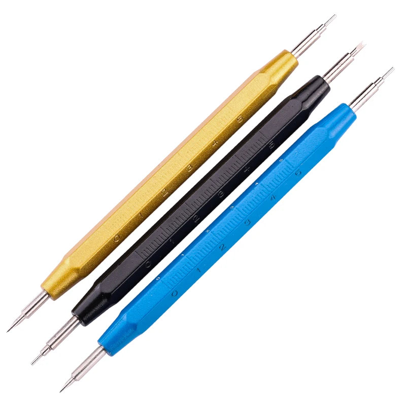 Factory Metal Watch Strap Spring Bar Link Pin Remover Repair Tool Kit with Ruler Double-Headed Hand Tool